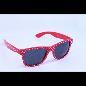 Wayfarer Sunglasses Red and White Polka Dots